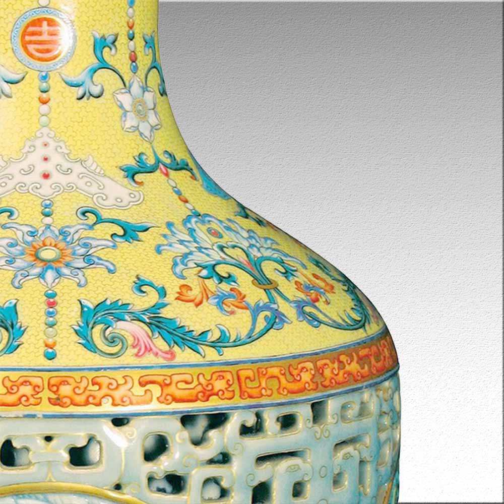Китайская коллекционная фарфоровая ваза, Счастье и долголетие: две рыбы [福寿双鱼] в интернет-студии декора / шоурум | ChinaHouse.studio