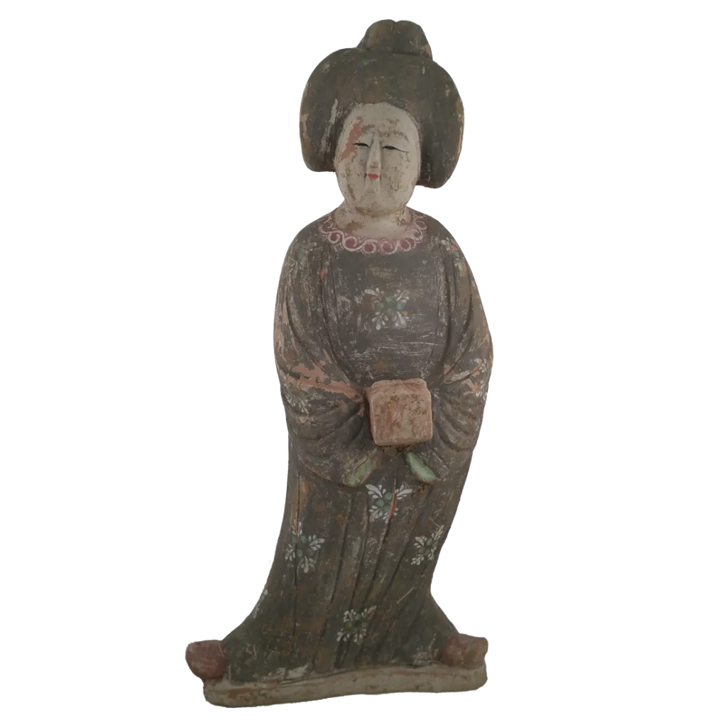 Статуэтка, Династия ТАН (618-907 гг. н.э.) "Придворная Дама" в интернет-студии декора / шоурум | ChinaHouse.studio