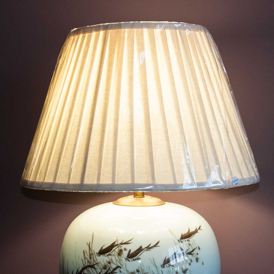 Лампа настольная, фарфоровая "АКВАРИУМ" купить в интернет-студии декора / шоурум | ChinaHouse.Studio