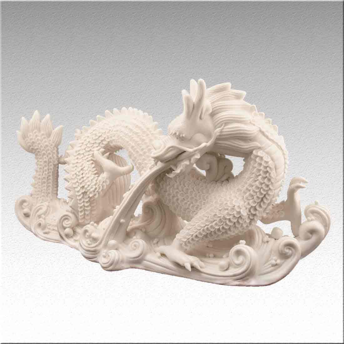 Статуэтка, фарфоровая "Дракон" - символ императорской власти в интернет-студии декора / шоурум | ChinaHouse.studio