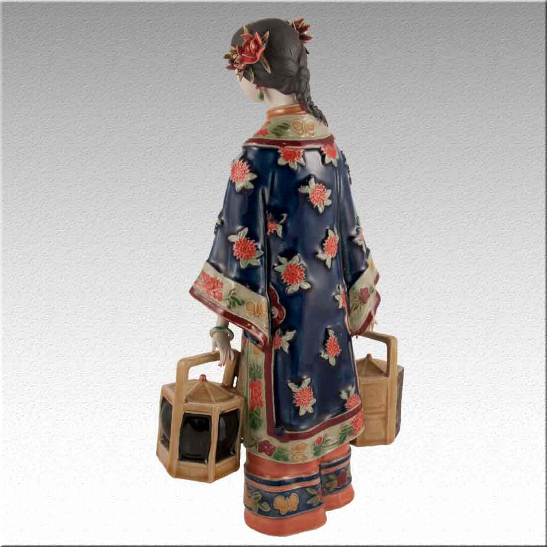 Статуэтка, фигурка девушки из фарфора - "Chinese Lady porcelain" + Premium box в интернет-студии декора / шоурум | ChinaHouse.studio