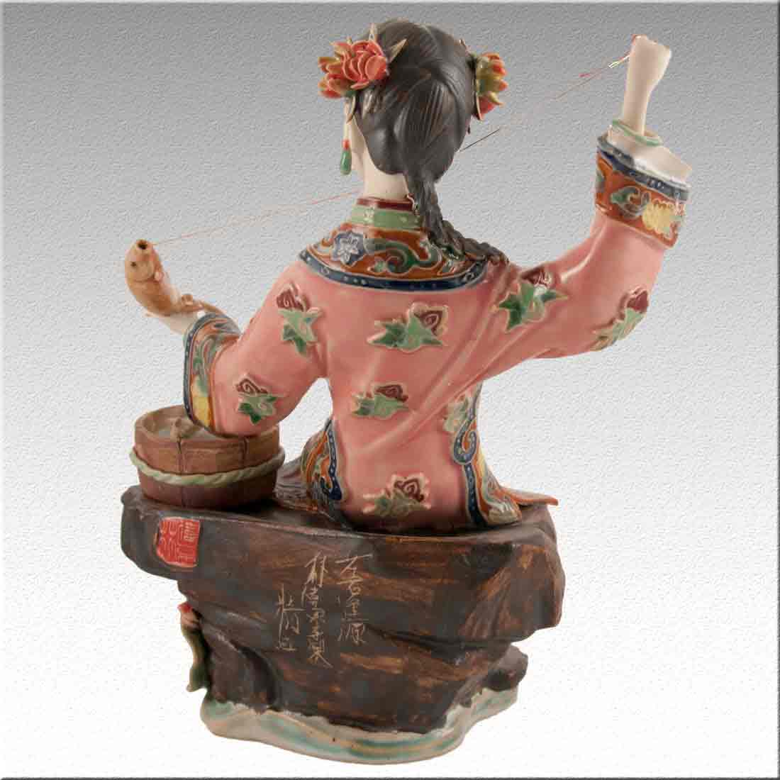 Статуэтка фигура девушки из фарфора «Chinese Lady porcelain» + Premium box в интернет-студии декора / шоурум | ChinaHouse.studio