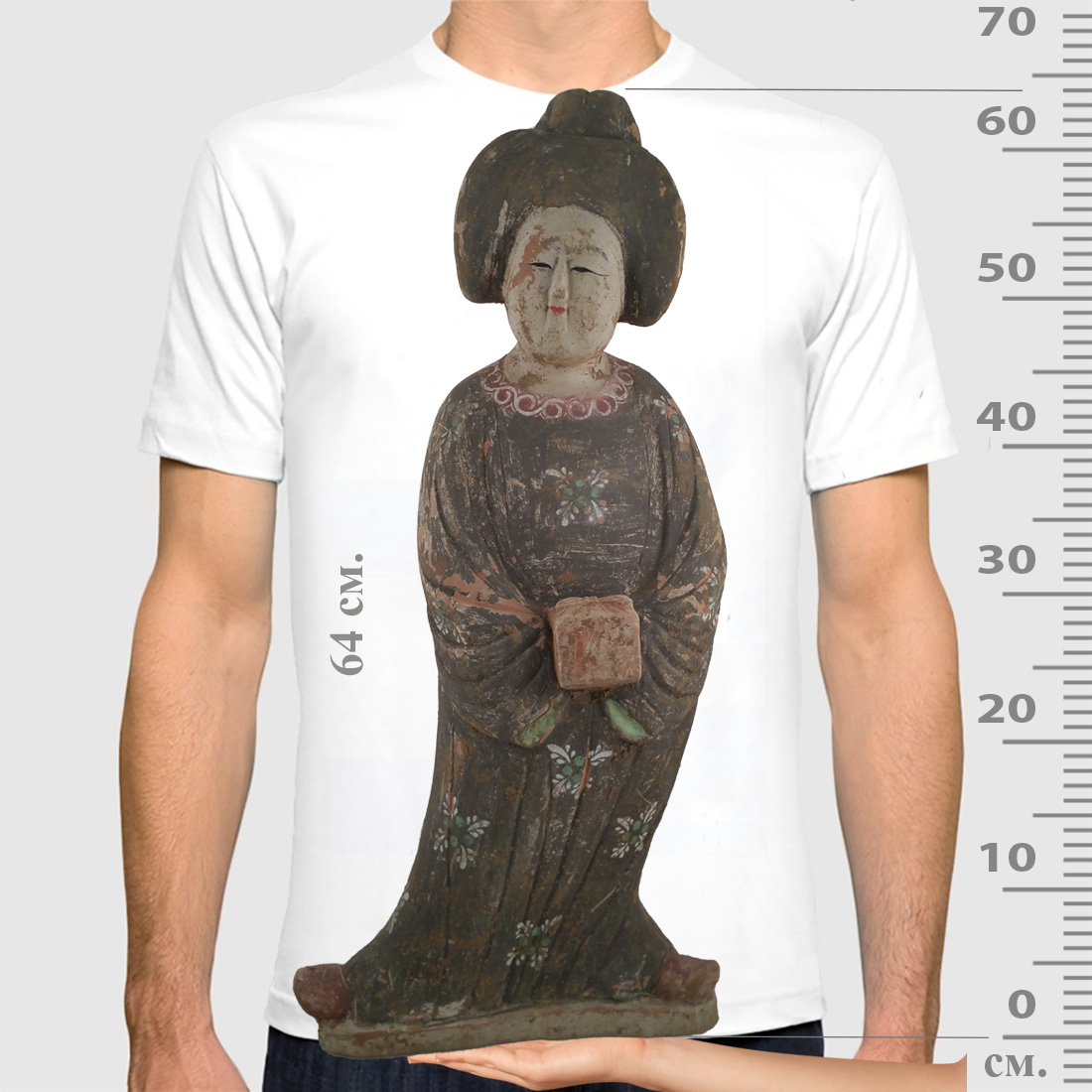 Статуэтка, Династия ТАН (618-907 гг. н.э.) "Придворная Дама" в интернет-студии декора / шоурум | ChinaHouse.studio
