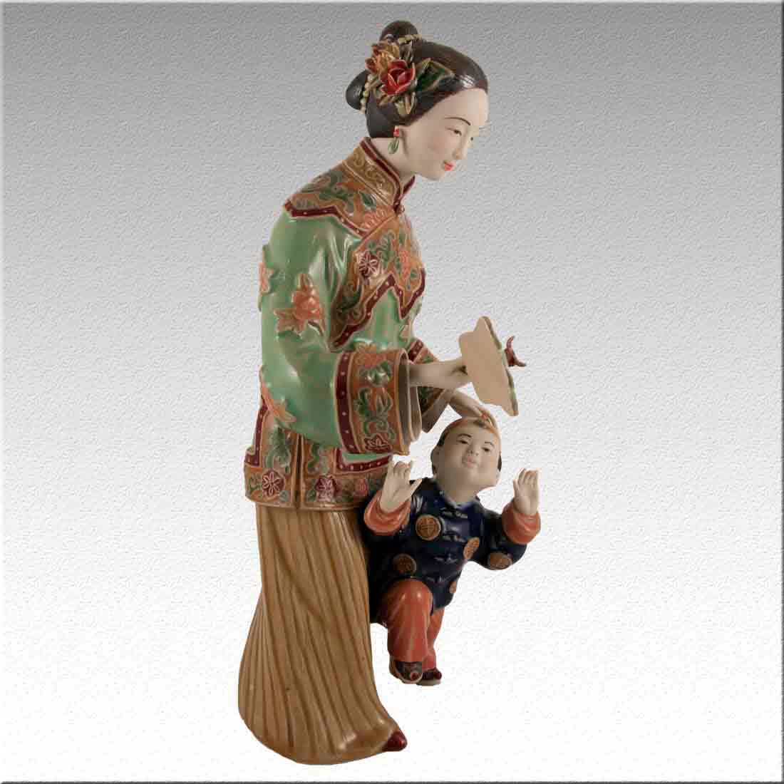 Статуэтка фигура девушки из фарфора «Chinese Lady porcelain» + Premium box в интернет-студии декора / шоурум | ChinaHouse.studio
