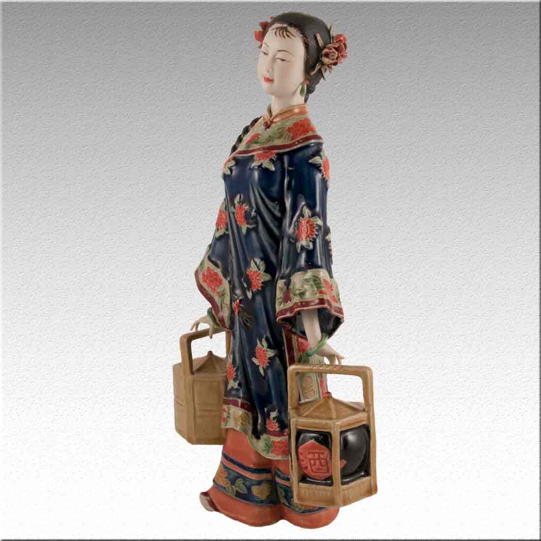 Статуэтка, фигурка девушки из фарфора - "Chinese Lady porcelain" + Premium box в интернет-студии декора / шоурум | ChinaHouse.studio