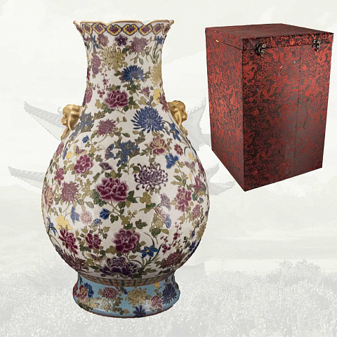Китайская ваза, "Цветочная симфония" в интернет студии декора / шоурум | ChinaHouse.studio