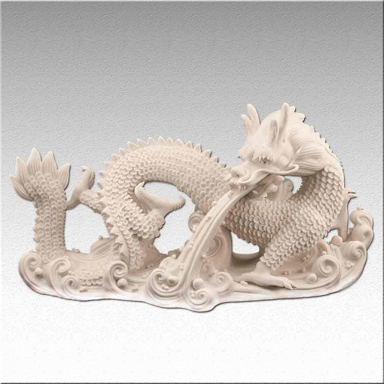 Статуэтка, фарфоровая "Дракон" - символ императорской власти в интернет студии декора / шоурум | ChinaHouse.studio